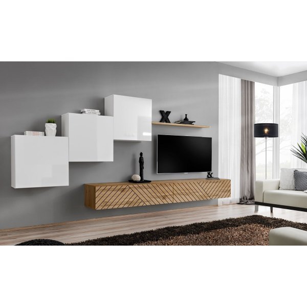 Living SWITCH LAMEL 10 WWTL SW 10 Genarom AM Alb Lucios / Stejar Wotan Lamel