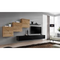 Living SWITCH LAMEL 10 WTSL SW 10 Genarom AM Stejar Wotan Lamel / Negru Lucios