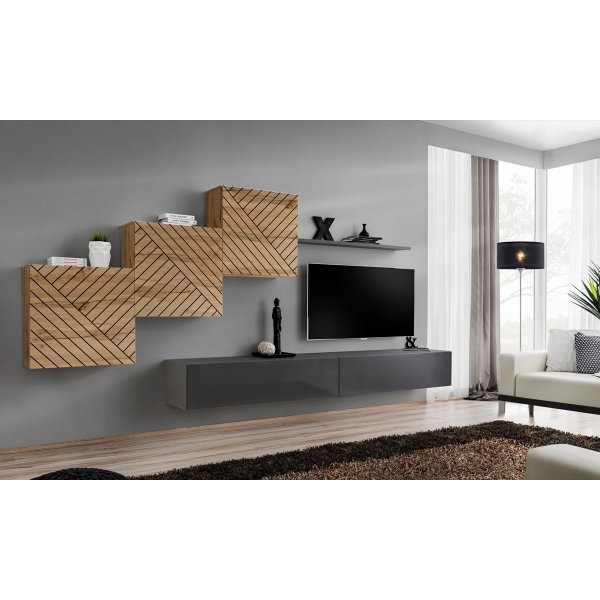 Living SWITCH LAMEL 10 WTGL SW 10 Genarom AM Stejar Wotan Lamel / Grafit Lucios