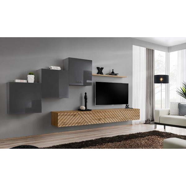 Living SWITCH LAMEL 10 GWTL SW 10 Genarom AM Grafit Lucios / Stejar Wotan Lamel