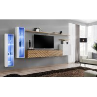 Living SWITCH LAMEL 11 WWTL SW 11 Genarom AM Alb Lucios / Stejar Wotan Lamel