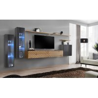 Living SWITCH LAMEL 11 GWTL SW 11 Genarom AM Grafit Lucios / Stejar Wotan Lamel