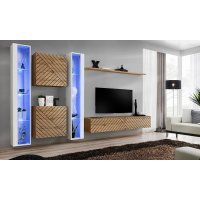 Living SWITCH LAMEL 16 WWTL SW 16 Genarom AM Alb Lucios / Stejar Wotan Lamel