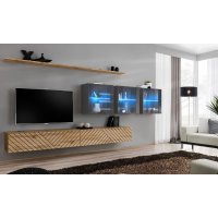 Living SWITCH LAMEL 17 WTGL SW 17 Genarom AM Stejar Wotan Lamel / Negru Lucios