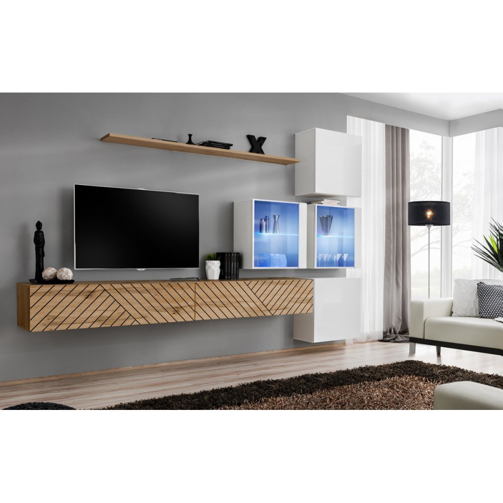 Living SWITCH LAMEL 19 WTWL SW 19 Genarom AM Stejar Wotan Lamel / Alb Lucios