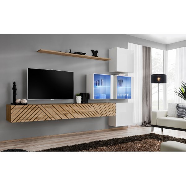 Living SWITCH LAMEL 19 WTWL SW 19 Genarom AM Stejar Wotan Lamel / Alb Lucios