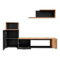 Living MAZE I ZWT MZ1 Genarom AM Negru / Stejar Wotan