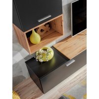 Living MAZE II ZWT MZ2 Genarom AM Negru / Stejar Wotan