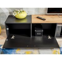 Living MAZE II ZWT MZ2 Genarom AM Negru / Stejar Wotan