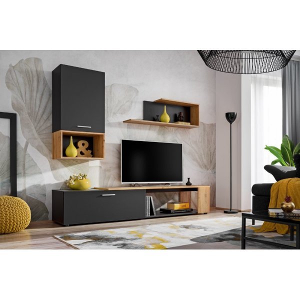 Living MAZE II ZWT MZ2 Genarom AM Negru / Stejar Wotan