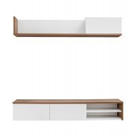 Living DALLAS RSW DL Genarom AM Alb / Stejar Sterling