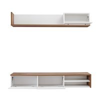 Living DALLAS RSW DL Genarom AM Alb / Stejar Sterling