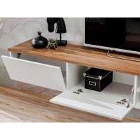Living DALLAS RSW DL Genarom AM Alb / Stejar Sterling