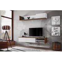 Living DALLAS RSW DL Genarom AM Alb / Stejar Sterling