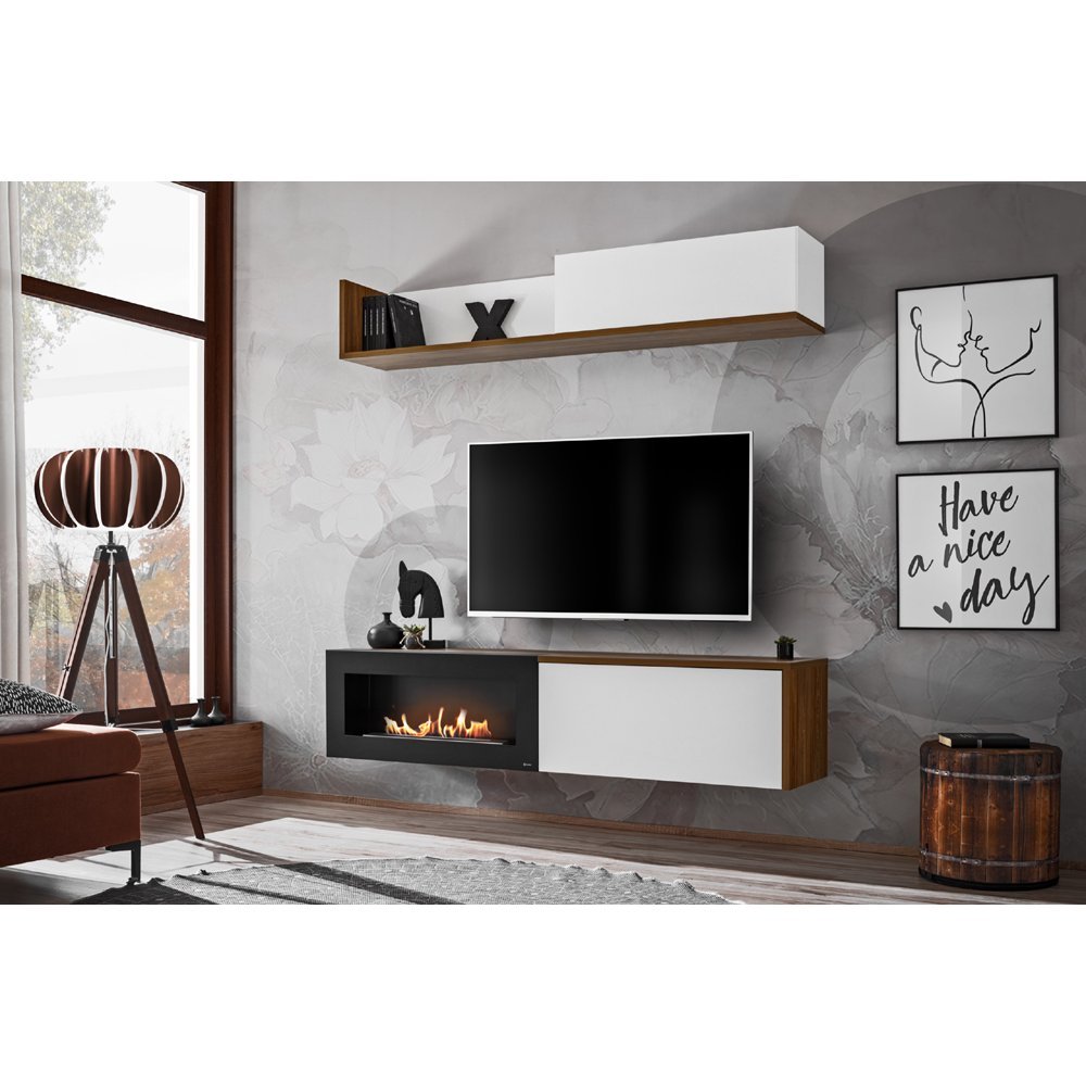 Living DALLAS B RSW DLB Genarom AM Alb / Stejar Sterling