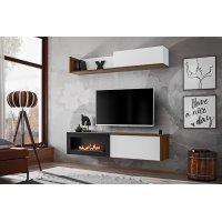 Living DALLAS B RSW DLB Genarom AM Alb / Stejar Sterling