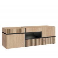 Comoda CROSS Genarom AM HJZ CS RTV Hickory Jackson / Czarne Paski