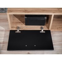 Living ECO WTZ EC Genarom AM Negru Mat / Stejar Wotan