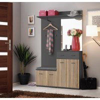 Set Cuier MARCO II ANAS MC2 FARA PERNA Genarom AM Antracyt / Stejar Artisan Lamel