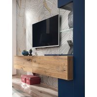 Living MARINO BFS MR Genarom AM Stejar Flagstaff / Albastru Inchis