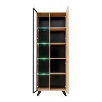 Vitrina LIAM HJZ LM WSW Genarom AM Hickory Jackson / Czarne Paski