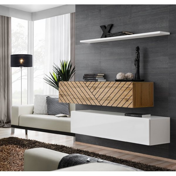 Living SWITCH LAMEL SB II WTWL SW SB2 Genarom AM Stejar Wotan / Alb Lucios