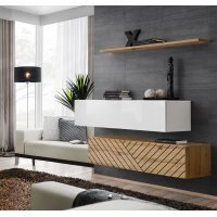 Living SWITCH LAMEL SB II WTWL SW SB2 Genarom AM Alb Lucios / Stejar Wotan Lamel