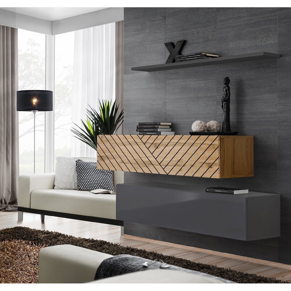 Living SWITCH LAMEL SB II WTGL SW SB2 Genarom AM Stejar Wotan Lamel / Grafit Lucios