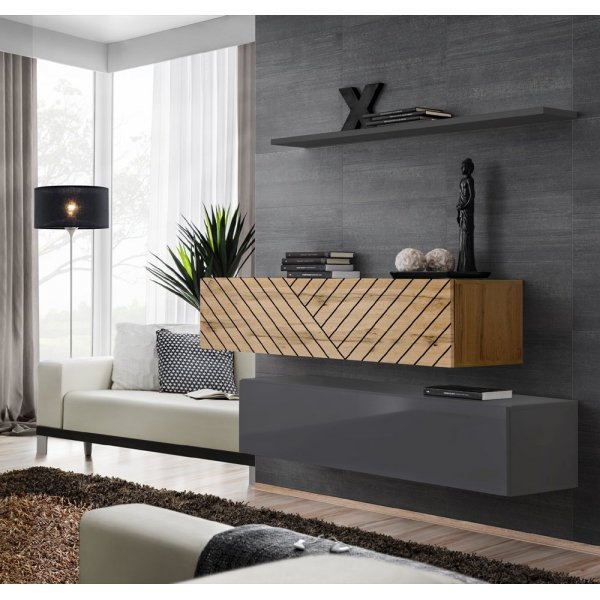 Living SWITCH LAMEL SB II WTGL SW SB2 Genarom AM Stejar Wotan Lamel / Grafit Lucios