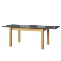 Masa extensibila KAMA 40 Stejar Camargue / Negru Lucios