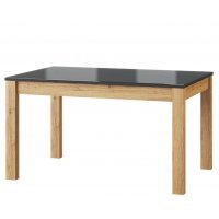 Masa extensibila KAMA 40 Stejar Camargue / Negru Lucios