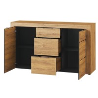 Comoda KAMA 45 Stejar Camargue / Negru